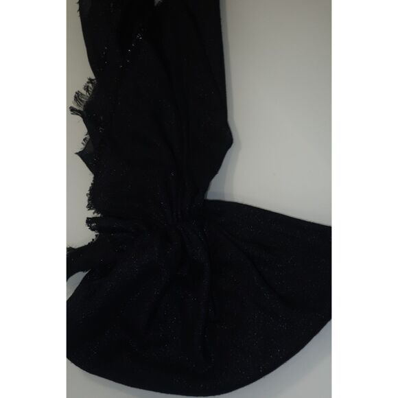 Navy Shimmer Pretied Headscarf Bandana Preowned Great Condition - Picture 7 of 8